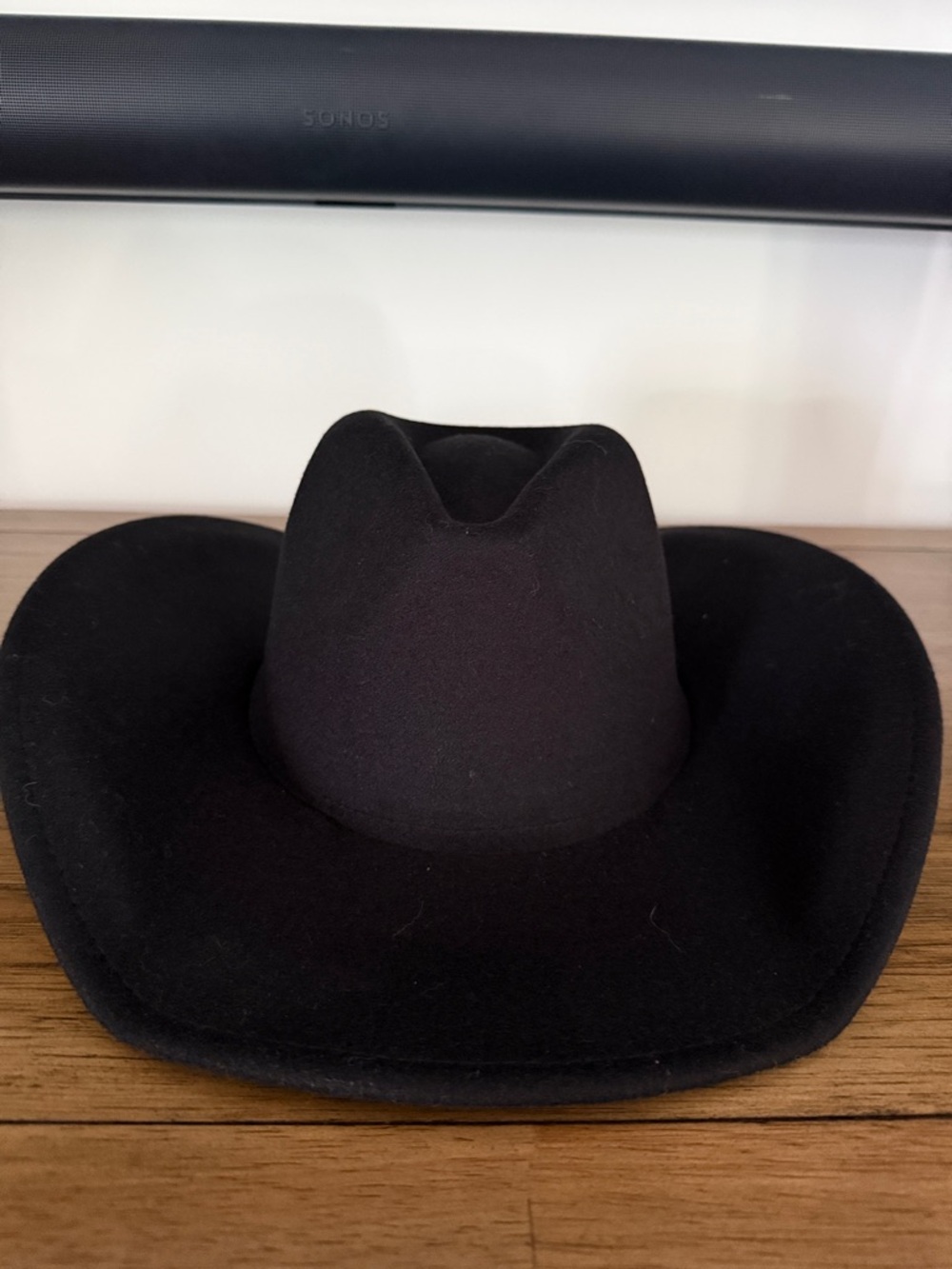 Anthropologie Black Felt Western Hat